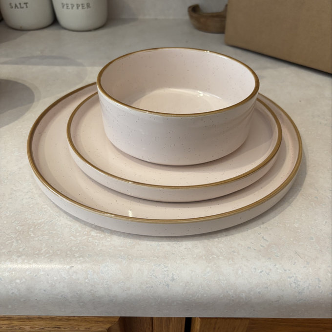 Birch Lane™ Nebula Plates And Bowls Sets, 12 Piece Dinnerware Sets